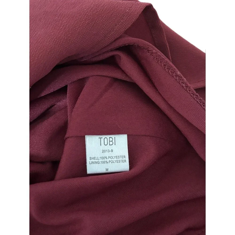 Tobi Women's Burgundy Dress - Picture 9 of 9